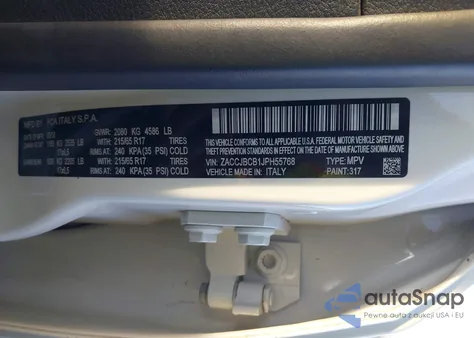 2018 Jeep Renegade Trailhawk 4X4 from USA, damaged, VIN ZACCJBCB1JPH55768